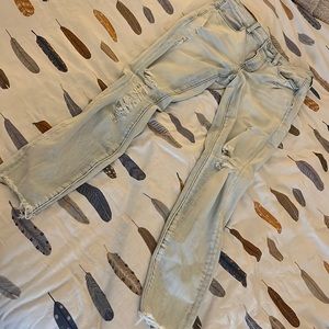 Whitewash colored jeans